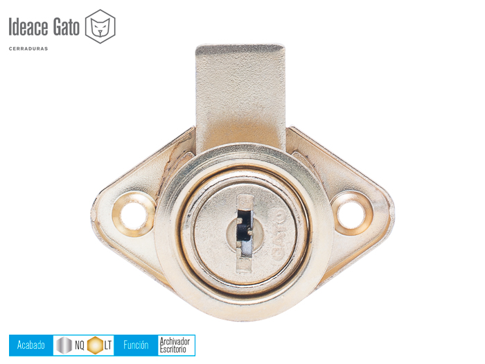 CERRADURA PARA MUEBLE 1560 CROMADO GATO [Especial]