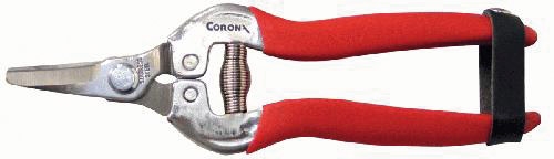 TIJERA PARA PODAR HOJA CORTA 1 CURVA DE ACERO INOXIDABLE AG4920SS CORONA