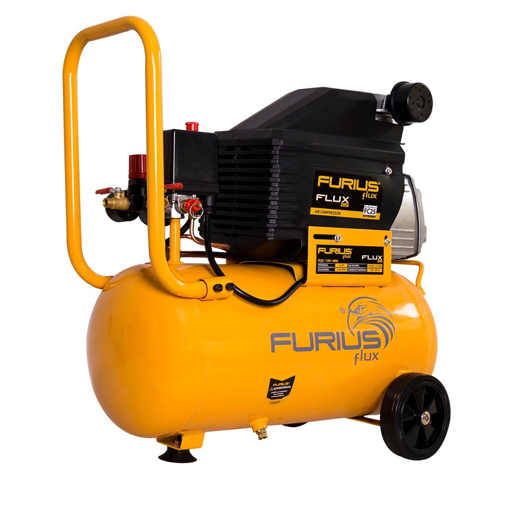Compresor de aire 25Lts 2hp Furius