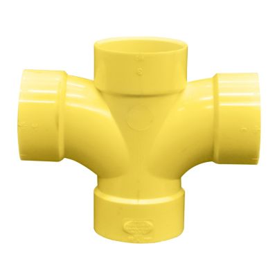 Tee doble sanitario PVC