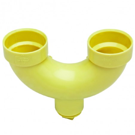 Sifón con tapón sanitario pvc