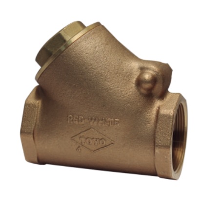 Cheque Cortina Horizontal Red White Toyo