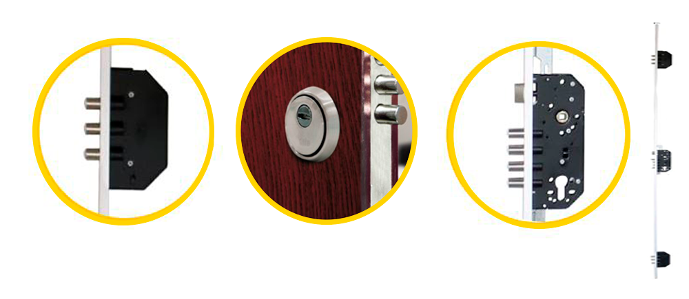 Kit cerradura embutir 50mm Yale