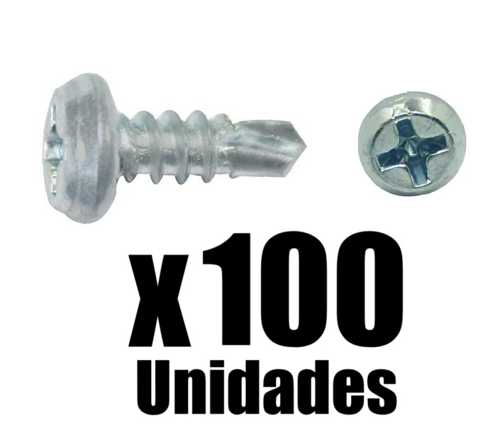 Tornillo Drywall Framer Punta Broca Zinc #7-7/16 x 100u