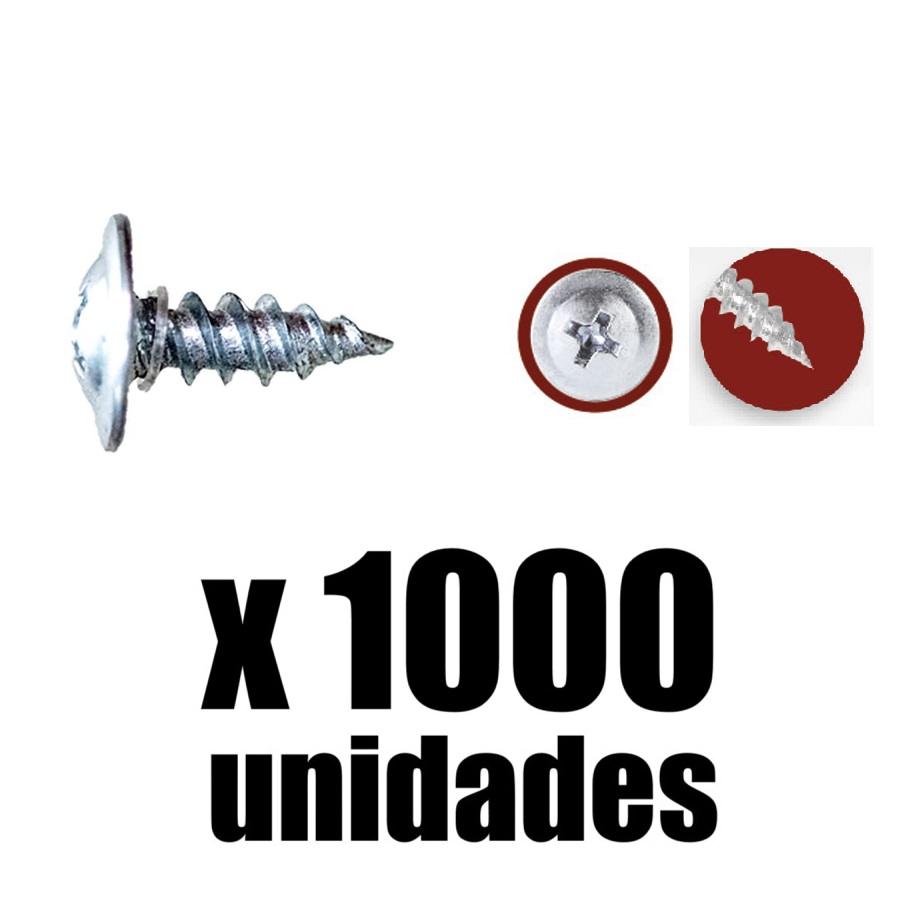 Tornillo Truss Punta Aguda #8 x 1000u