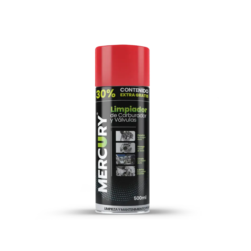 Limpiador De Carburador y Valvulas 30% Contenido Extra Gratis Mercury