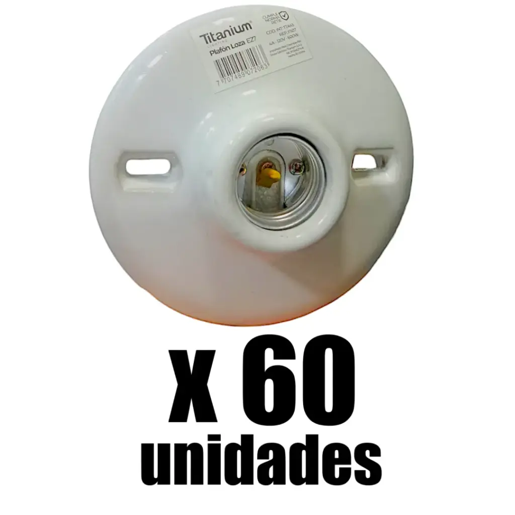 Plafon Loza E27 Titanium x 60u