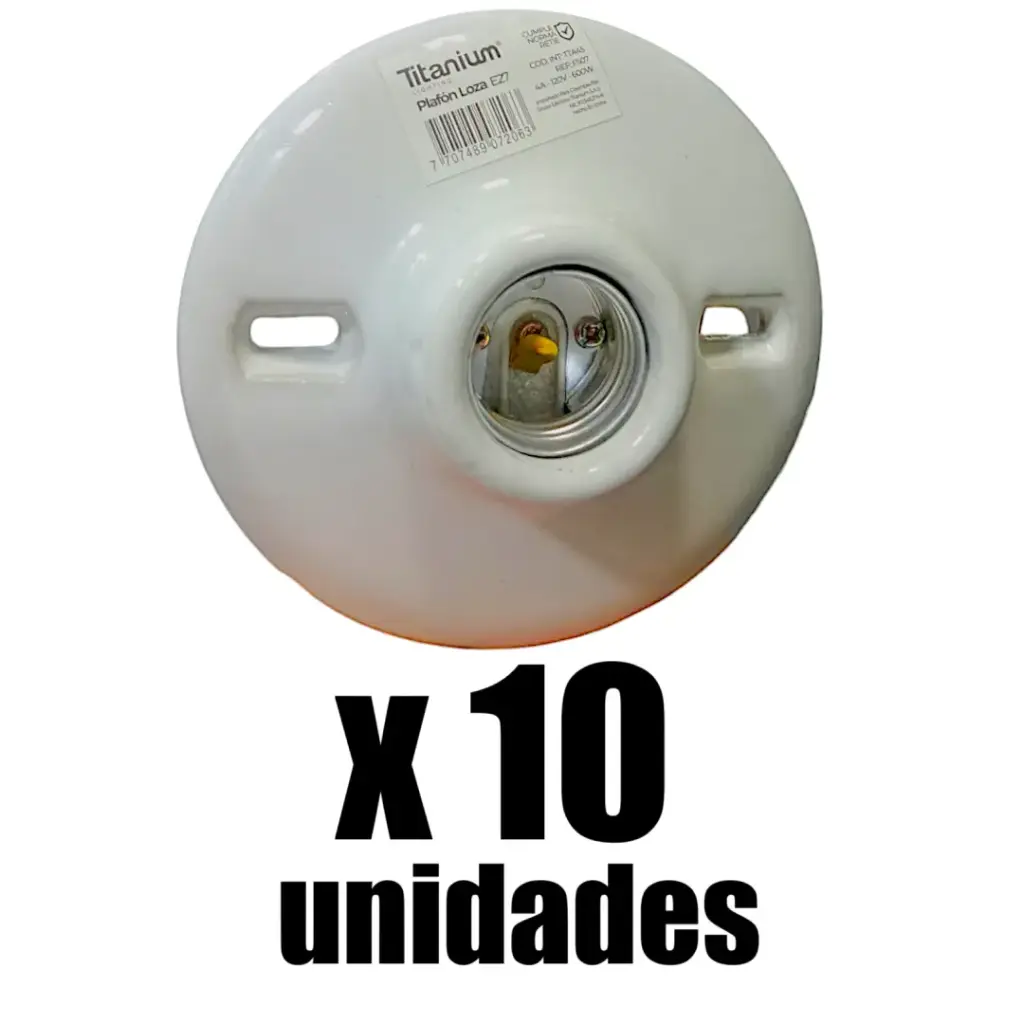 Plafon Loza E27 Titanium x 10u