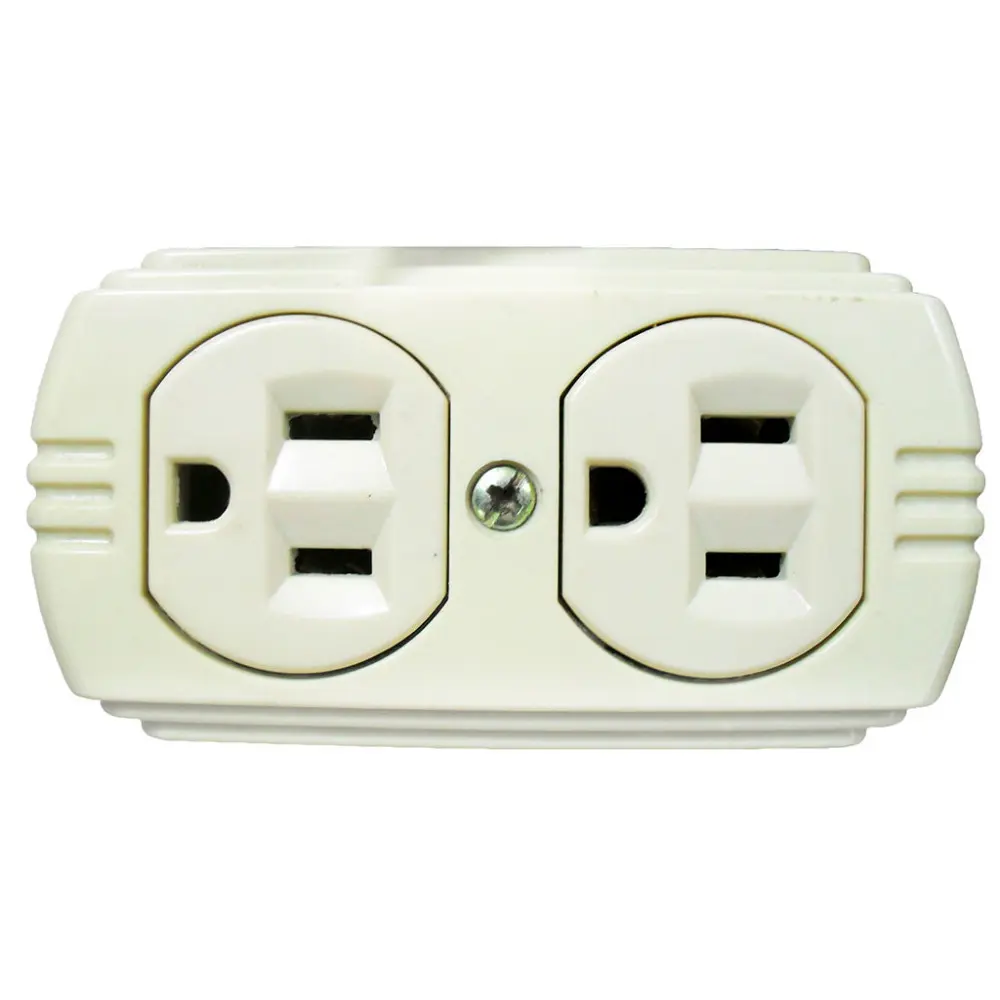 Toma Doble Sobreponer Beige Uduke