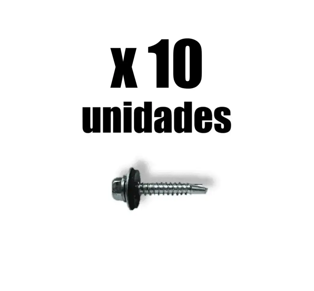 Tornillo Cubierta Autoperforante 10x3/4 x 10u