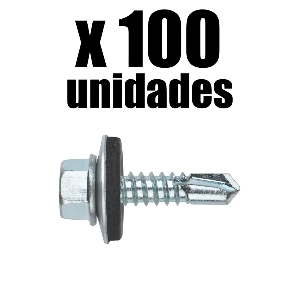Tornillo Cubierta Autoperforante 10 Neop. x 100u