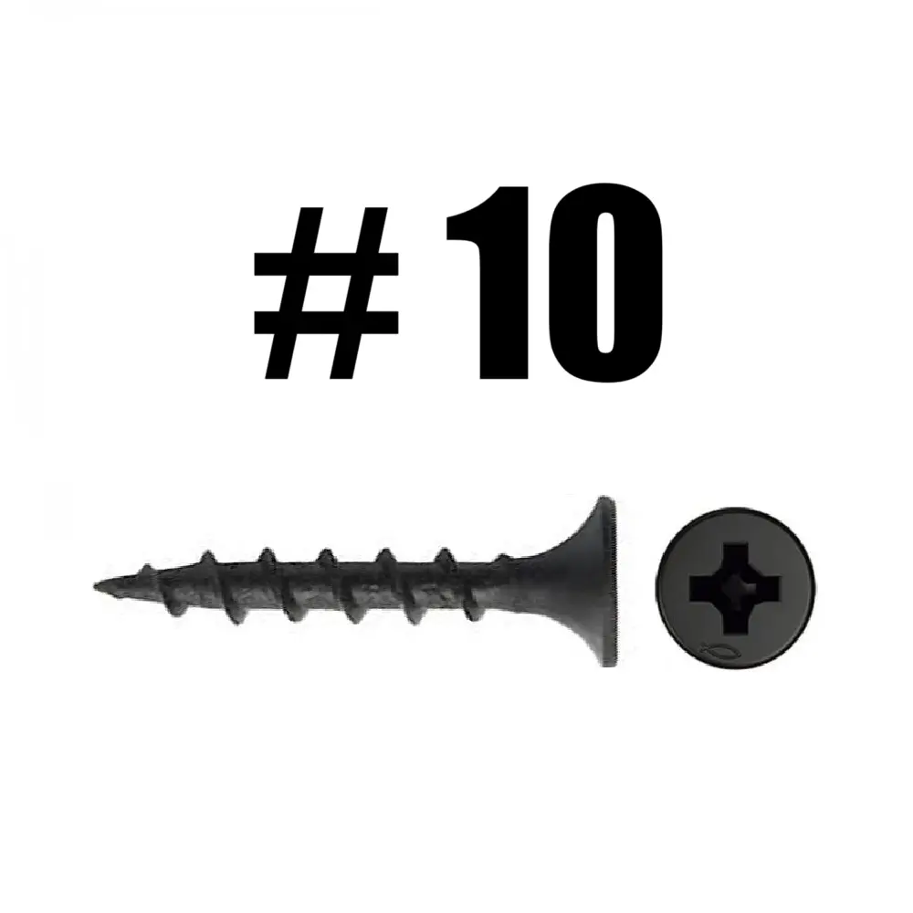 Tornillo Drywall Negro #10
