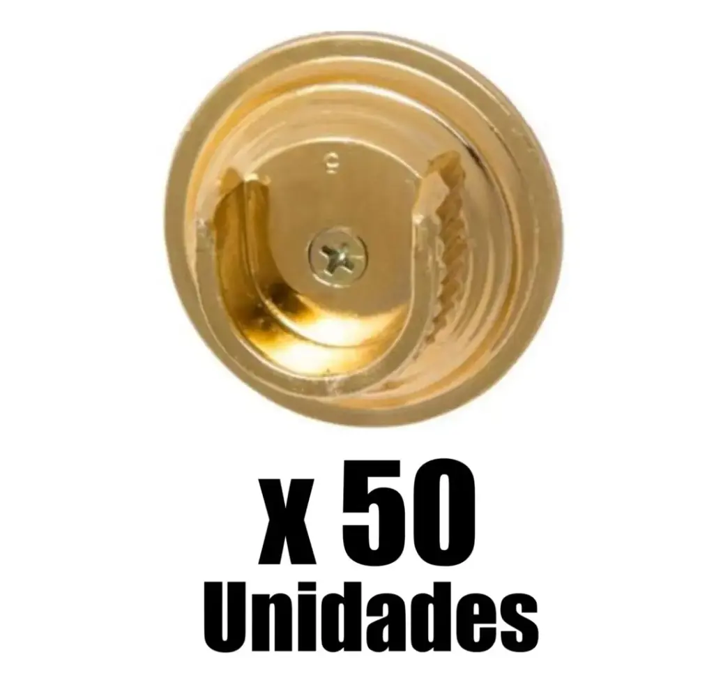 Plafon Cortinero Abierto Dorado Pack 50u