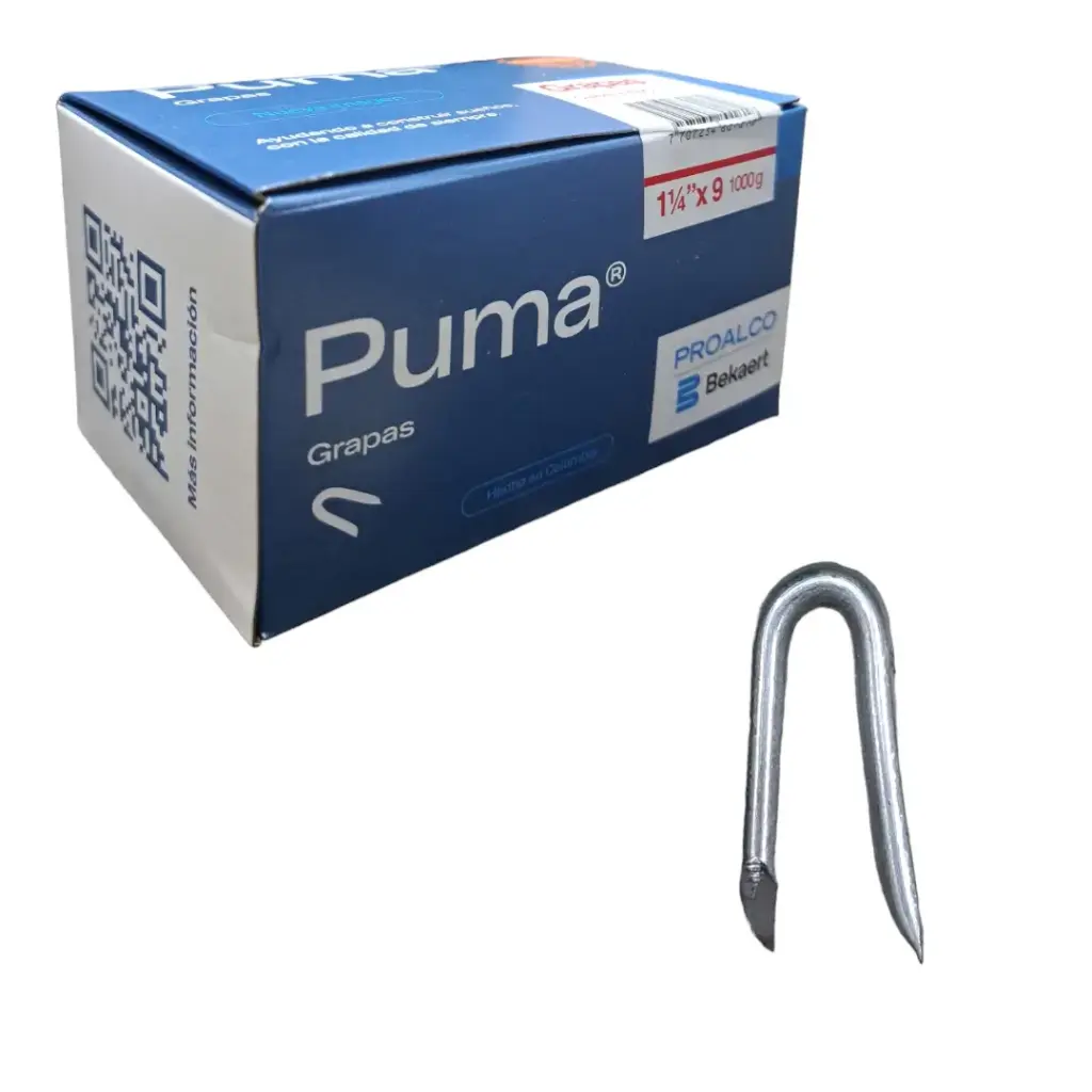 Grapa Cerca Puas 1" x 9 Puma