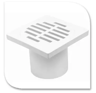 Rejilla Sosco cuadrada 3x2" Rioplast