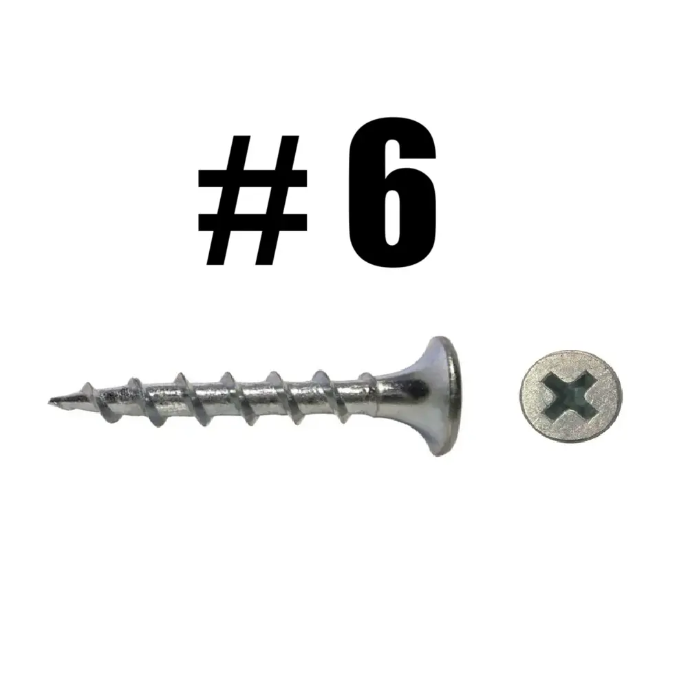 Tornillo Drywall Zincado #6 x 2"