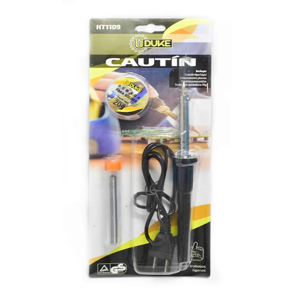 Cautin Pasta 30w Con Repuesto + Pomada + Estaño Uduke 