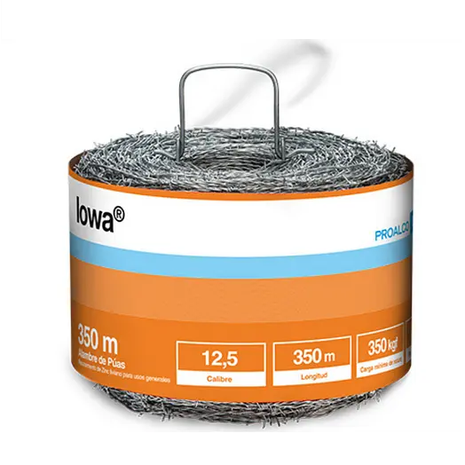 Alambre Púas Iowa Calibre 12.5 x 350m Proalco