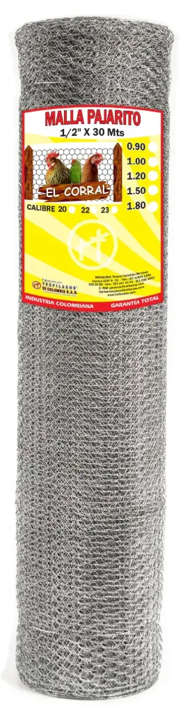 Malla Hexagonal Pajarito 1/2"x 1m x 30m El Corral