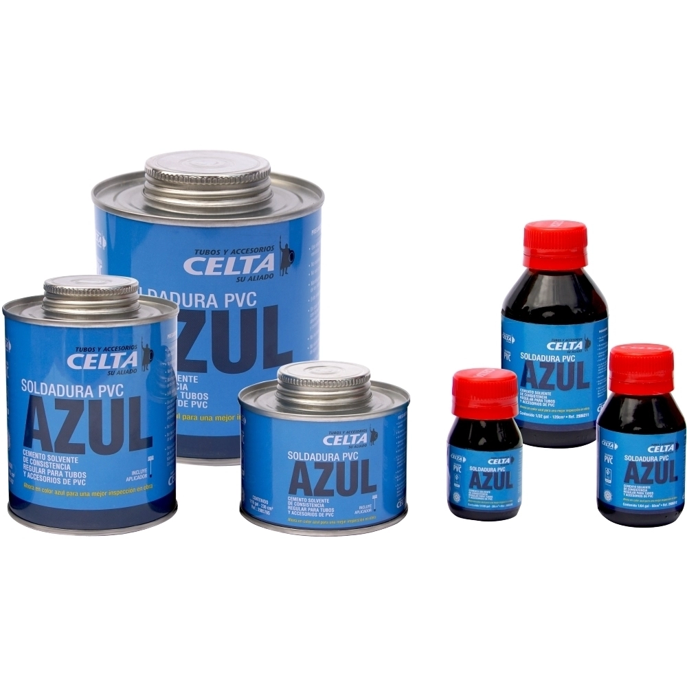 Soldadura Pvc Color Azul Celta