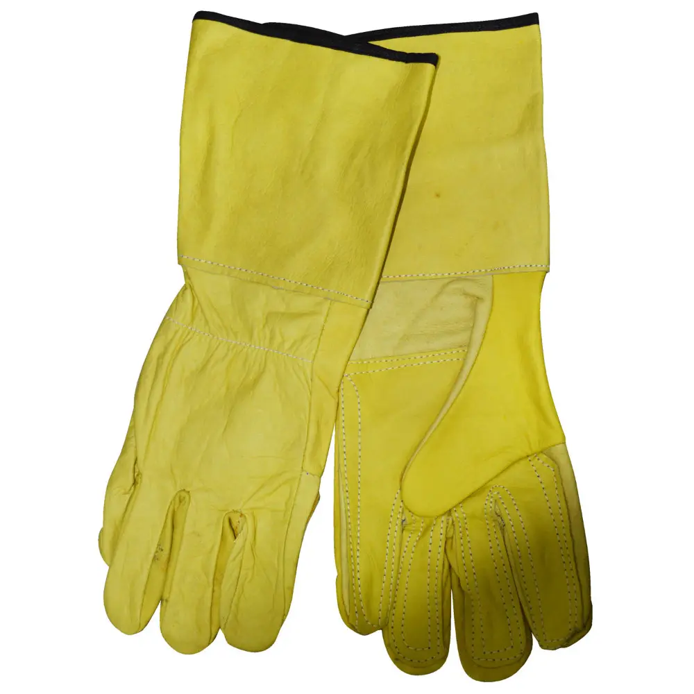 Guante Ingeniero Amarillo Con Refuerzo Externo Uduke