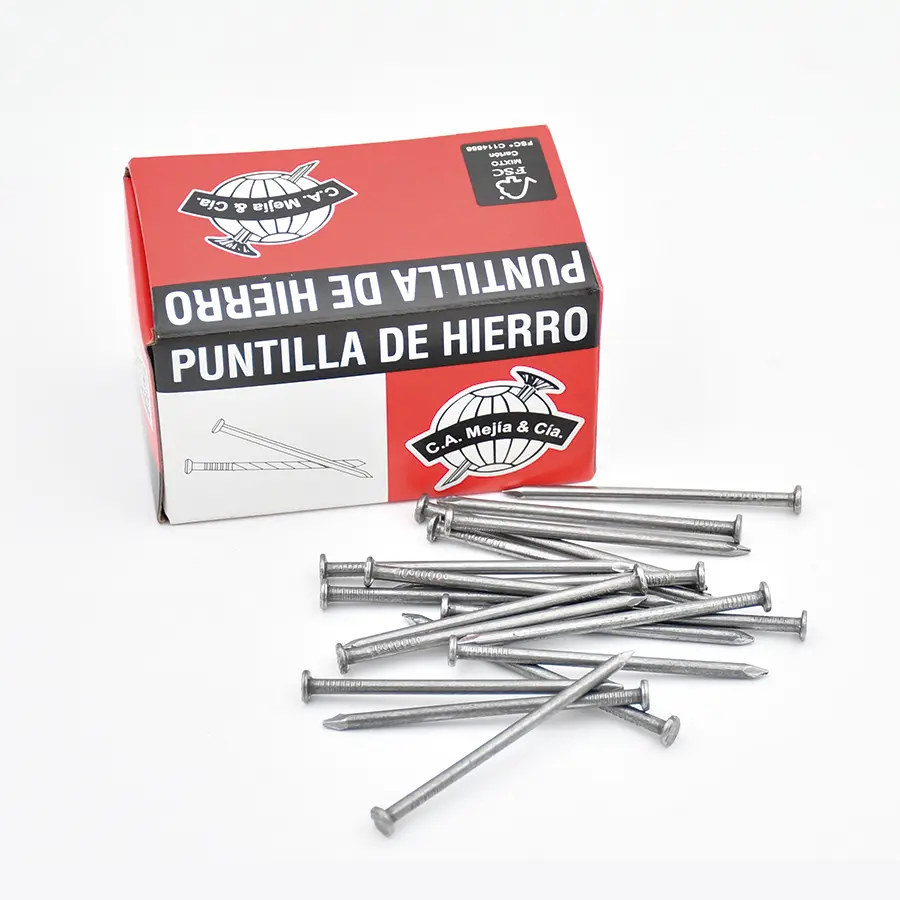 Puntilla Hierro Liso Con Cabeza 500g 3" Ca Mejia