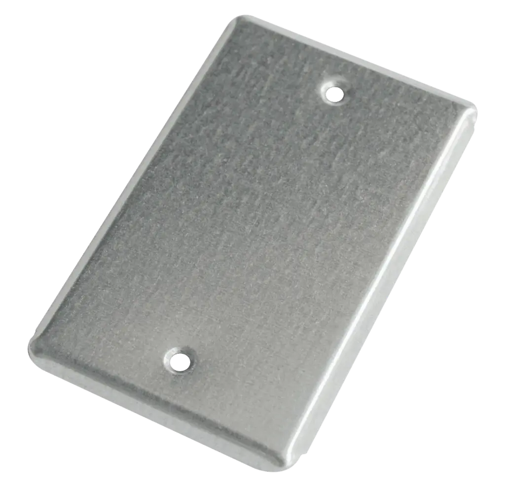 Tapa Electrica 2x4 Ciega Galvanizada C.26 Induma x 25 Und