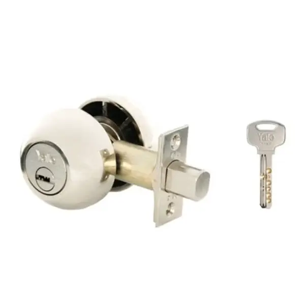 Cerrojo 170 Niquel Brillante Llave Plana Yale Blister