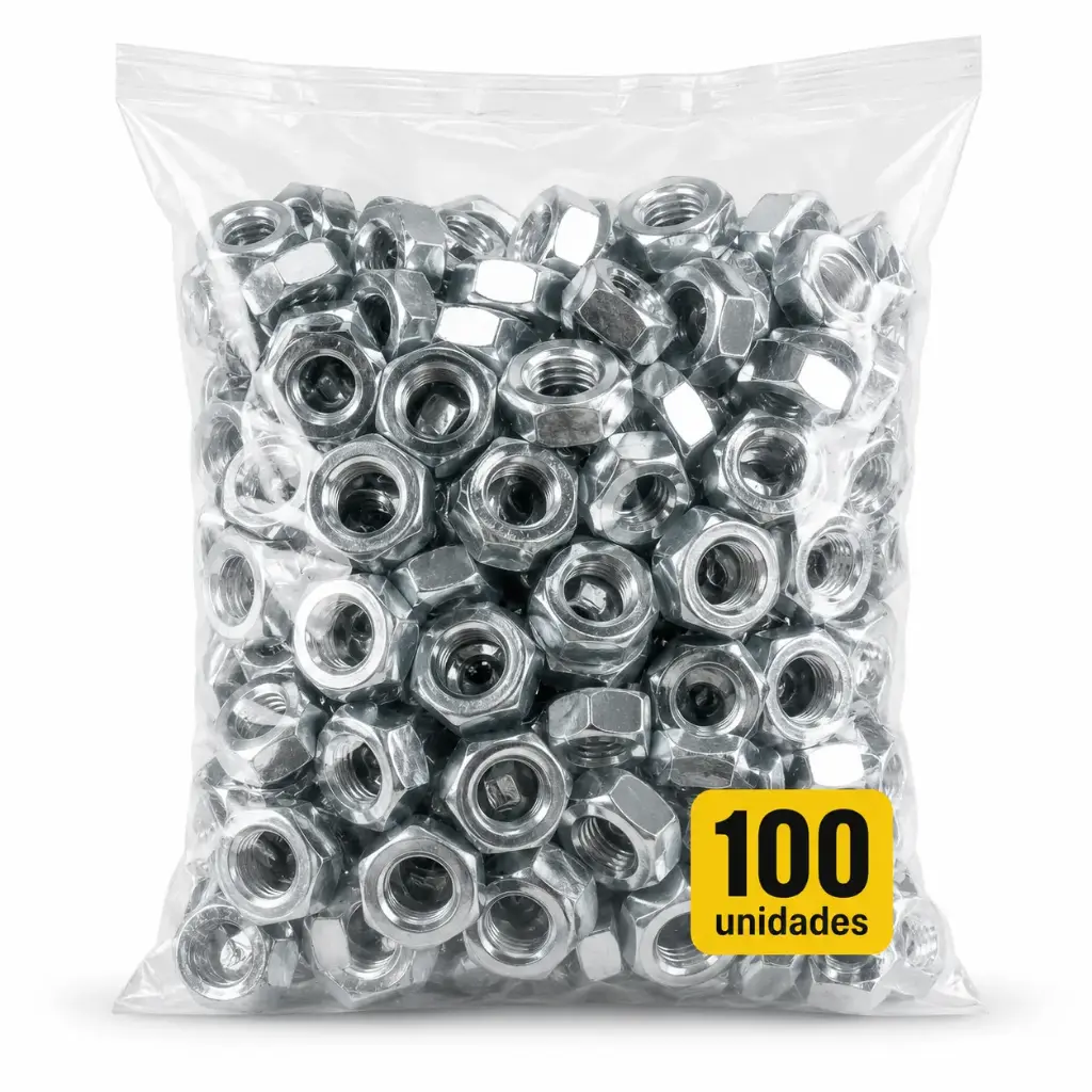 Tuerca Hexagonal G2 Zincada Pack 100u