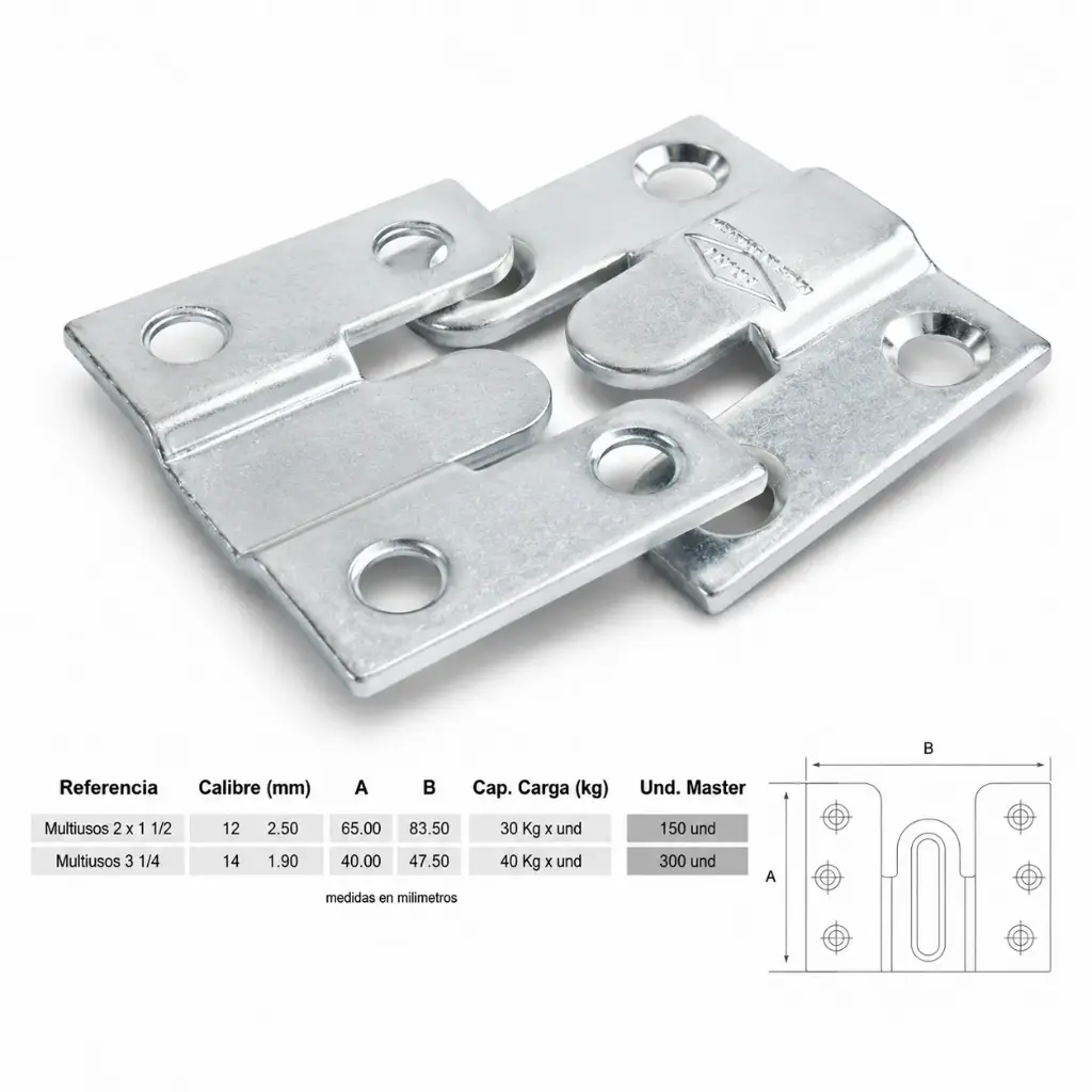 Soporte Multiusos Zincado Induma