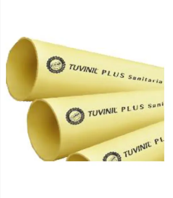 Tubo Sanitario Pvc Tuvinil Liviano x 6 Mts