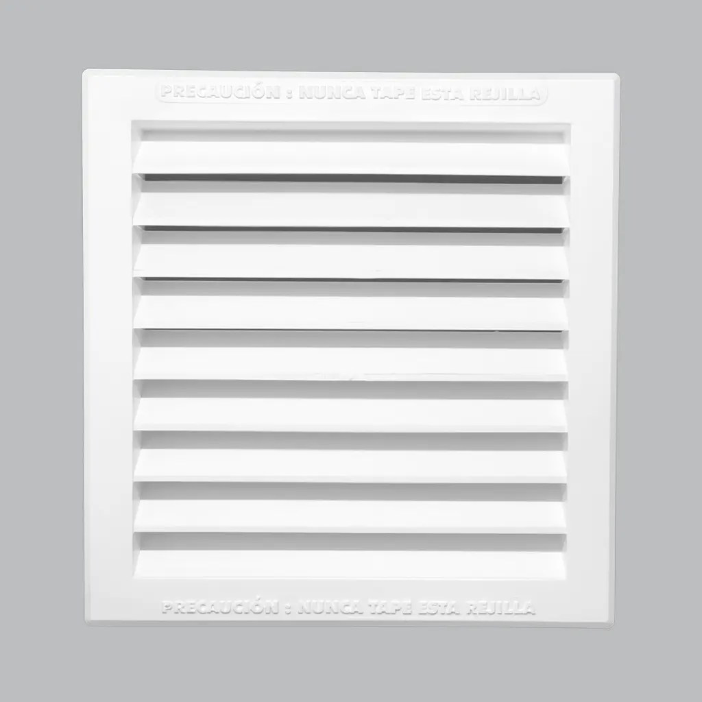 Rejilla Ventilacion Para Gas Tipo Persiana 25x25cm Siplas