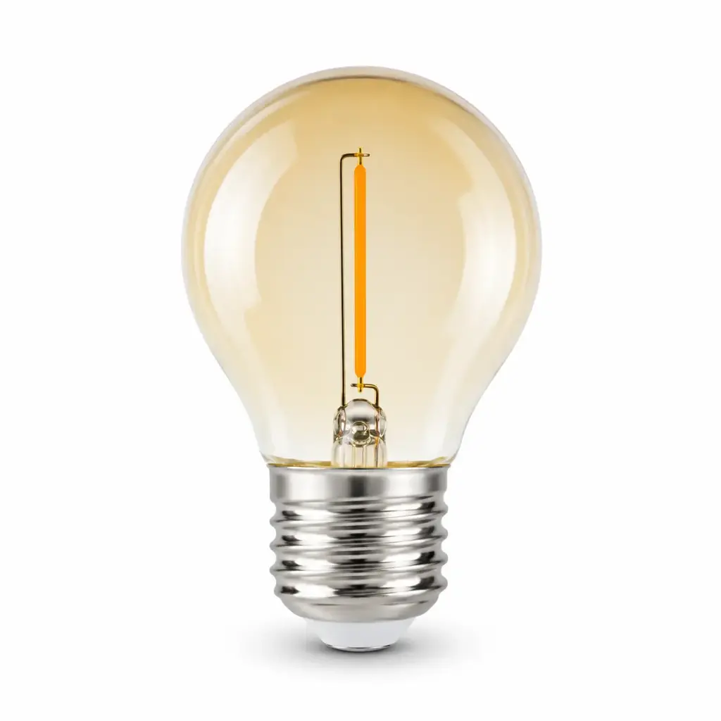 Bombillo Led Titanium Filamento G45 1w E27 2700k