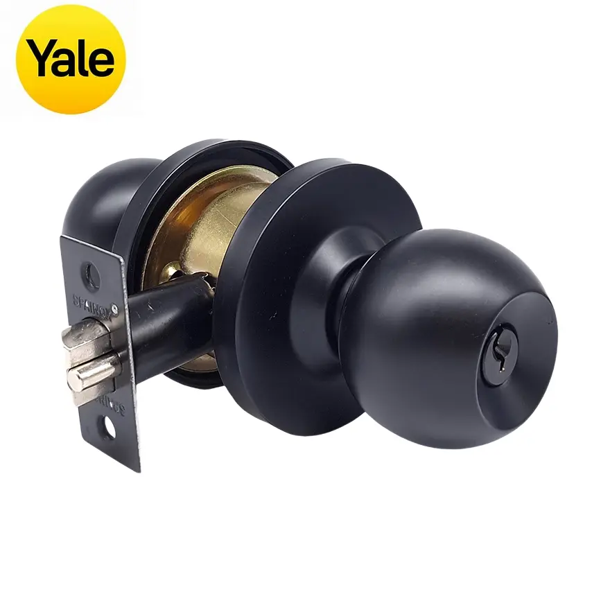 Cerradura Pomo Carolina Negro Yale