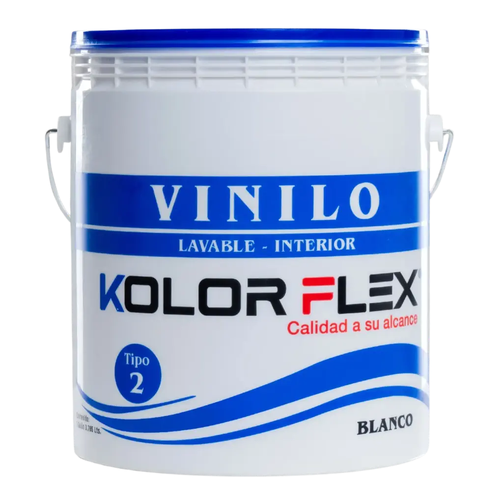 Pintura Vinilo T2 Kolor Flex Blanco Cuñete