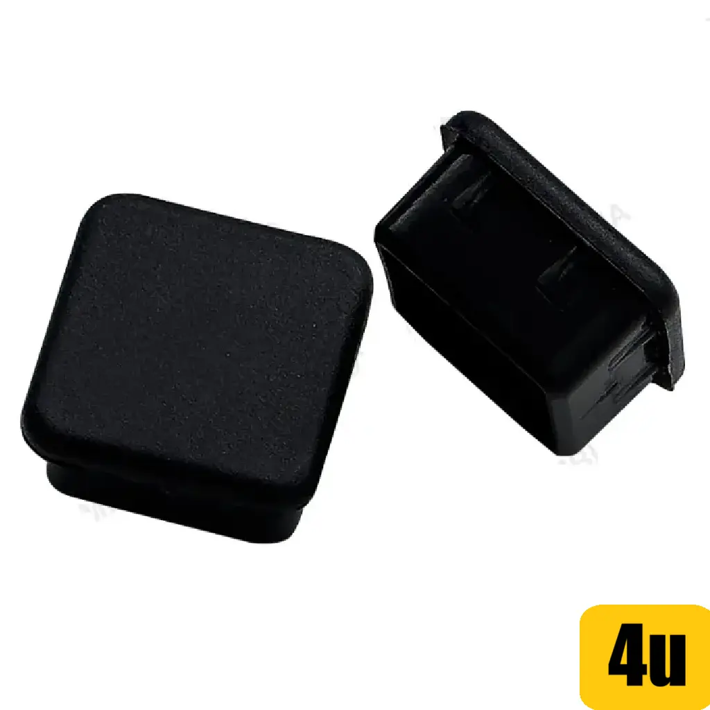 Tapon Plastico Cuadrado 1.1/2" x 4 Und