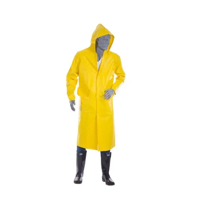 Abrigo Capucha Impermeable Calibre16 Amarillo