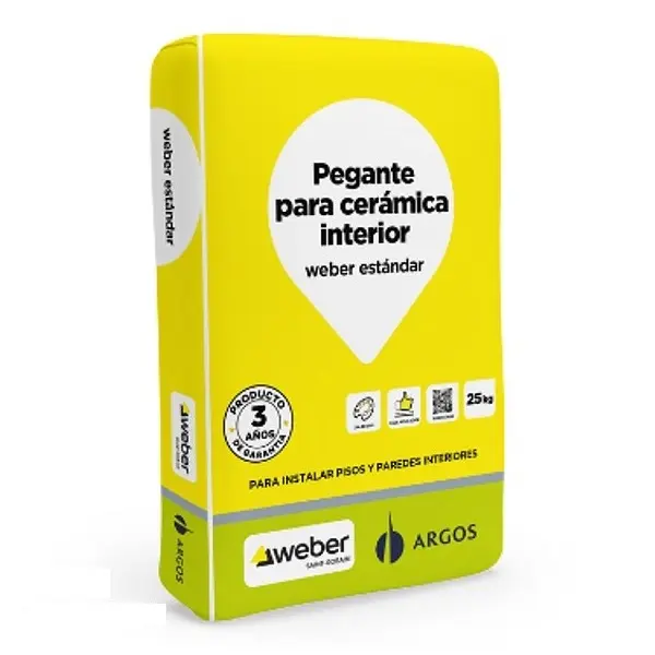 Pego Cerámico Estándar Gris x 25kg Weber 