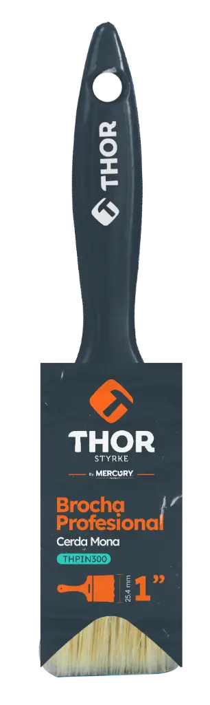 Brocha Basic Cerda Mona Mango Plastico Thor