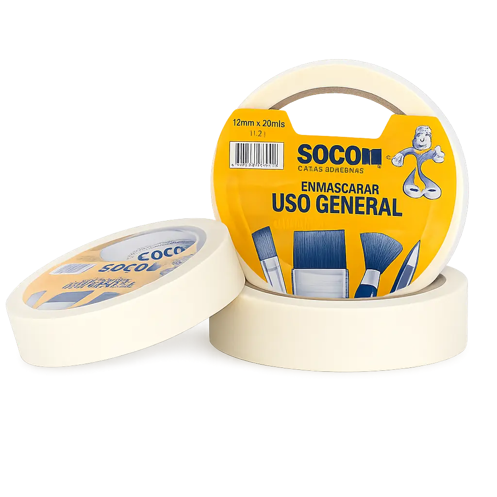 Cinta Enmascarar Uso General 40 Mts Soco