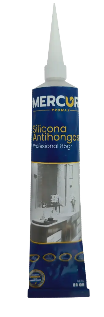 Silicona Antihongos Blister 85gr Negra Mercury