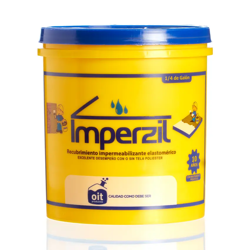 Pintura Impermeabilizante Imperzil Oit Blanco 1/4 g
