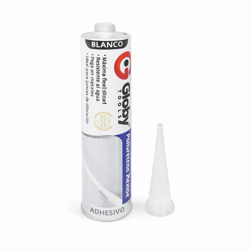 Sellador Poliuretano PU-70 Blanco 480ml Globy