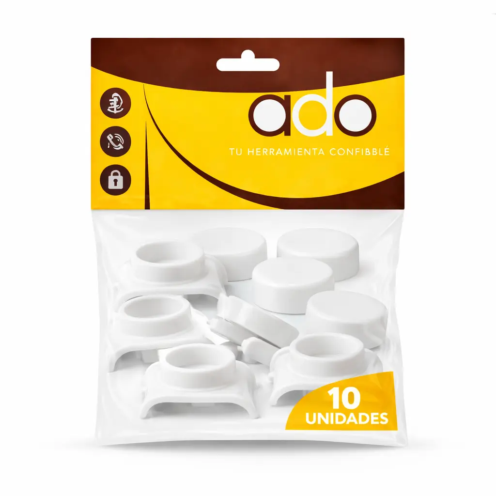 Capuchon Plastico Cresta Baja Blanco Pack