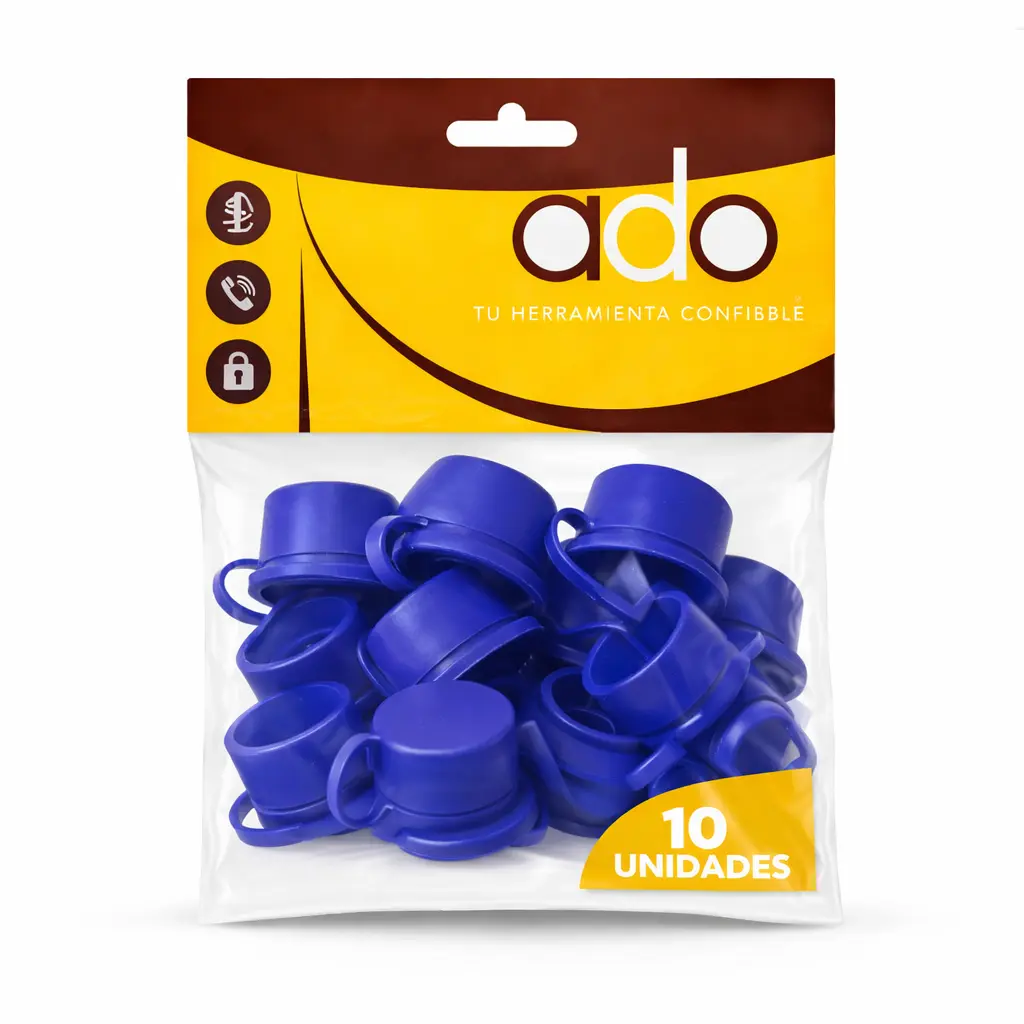 Capuchon Plastico Teja Azul Pack