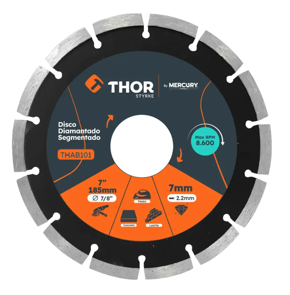 Disco Diamantado Segmentado Thor