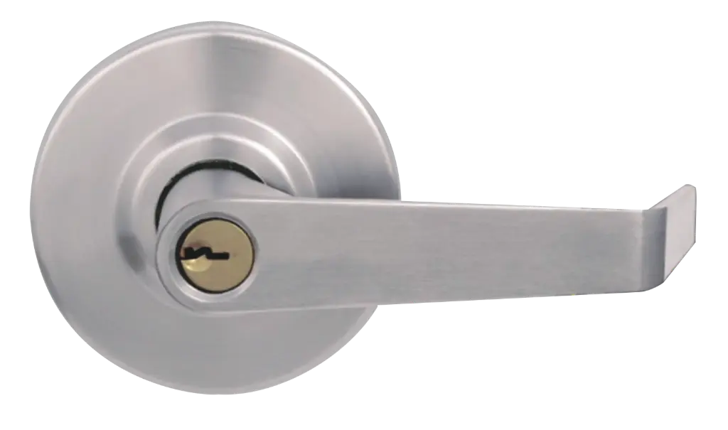 Cerradura Entrada - Alcoba Cilindro Bronce Manija Plateada Thor