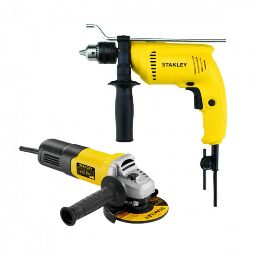 Combo Pulidora STGS9115-B3 + Taladro SDH600-B3 Stanley