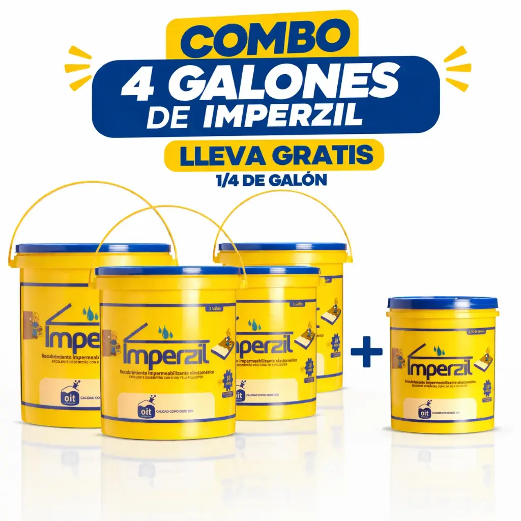 Combo 4 Galones de Imperzil + 1/4 Gratis
