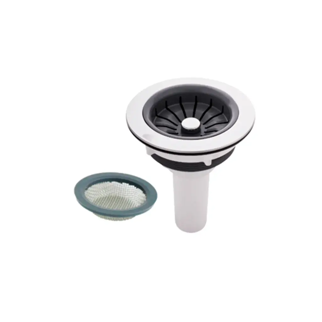  Canastilla 4" Inoxidable Plástica + Filtro Italiano Metálico + Malla Gricol